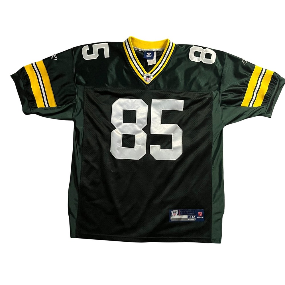 Reebok Green Bay Packers Greg Jennings 85 Jersey Mens 48 NFL On Field Green EUC
